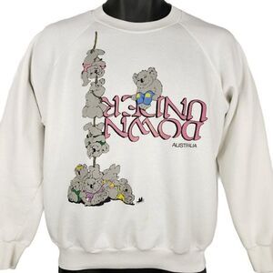 Australia Koala Bear Sweatshirt Vintage 80s Down Under Made In Australia Mens